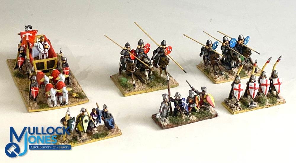 25mm DBA Crusaders Knights Medieval Metal Historical Gaming Soldiers Figures, to include foot - Image 3 of 3