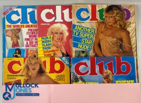 Club International glamour magazines - Volume 10 No 12, Volume 12 No 3, 4 Volume 13 No 8 and Best of