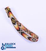 Maori Traditional Decorative Tipare/Headband: Lovely, strong, multicoloured Maori chevron-