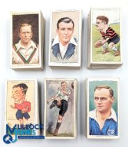 Six full sets of 50 Cigarette Cards - Will's Cricketers 1928, John Player Cricketers 1934, John