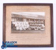 1930 British & I Lions v Ceylon mf&g Team Photograph: Rare and marvellous, a professionally taken,