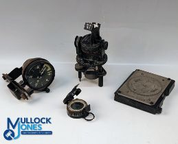 WWII RAF AM Air Ministry and Army Instruments - 1943 T G Co ltd Military Marching Compass, plus