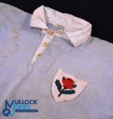 Rare 1930 NSW Waratahs Matchworn Jersey v British & I Lions: Clearly match worn including some