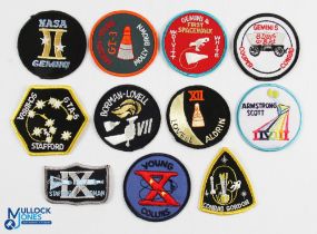 NASA - Badges group of approx. 11 shoulder badges for the Space Gemini programme including the badge
