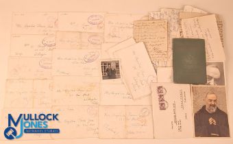 Postal History WWII Isle of Man Prisoner of War Internment Camps - Italian Letters and Documents: an