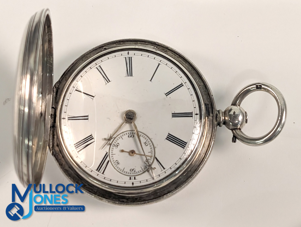 2x Pocket Watches - a Russell Ltd of Liverpool in a silver hallmarked 1924 case with a plated - Image 3 of 4