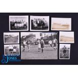 1930 British & I Lions Training Photos taken in Australia (8): One large and seven small shots at