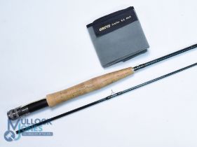 Grey's Alnwick Greyflex carbon trout fly rod, 8ft 6" 2pc line 4/5#, alloy uplocking reel seat, lined