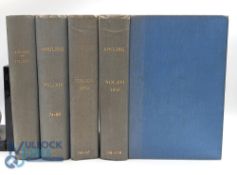 Angling Magazine - 4 Bound Volumes 1950 to 1954 no. 62-109, neatly bound in blue boards (4)