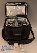 Prologic insulated tackle bag, multi pockets, with 8 screw top storages jars included and a shoulder