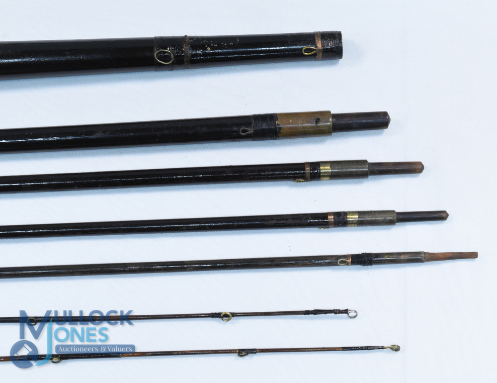 Bowness & Bowness Maker, 230 Strand, London 9'6", 6 piece ash and greenheart travel rod, with - Image 2 of 2