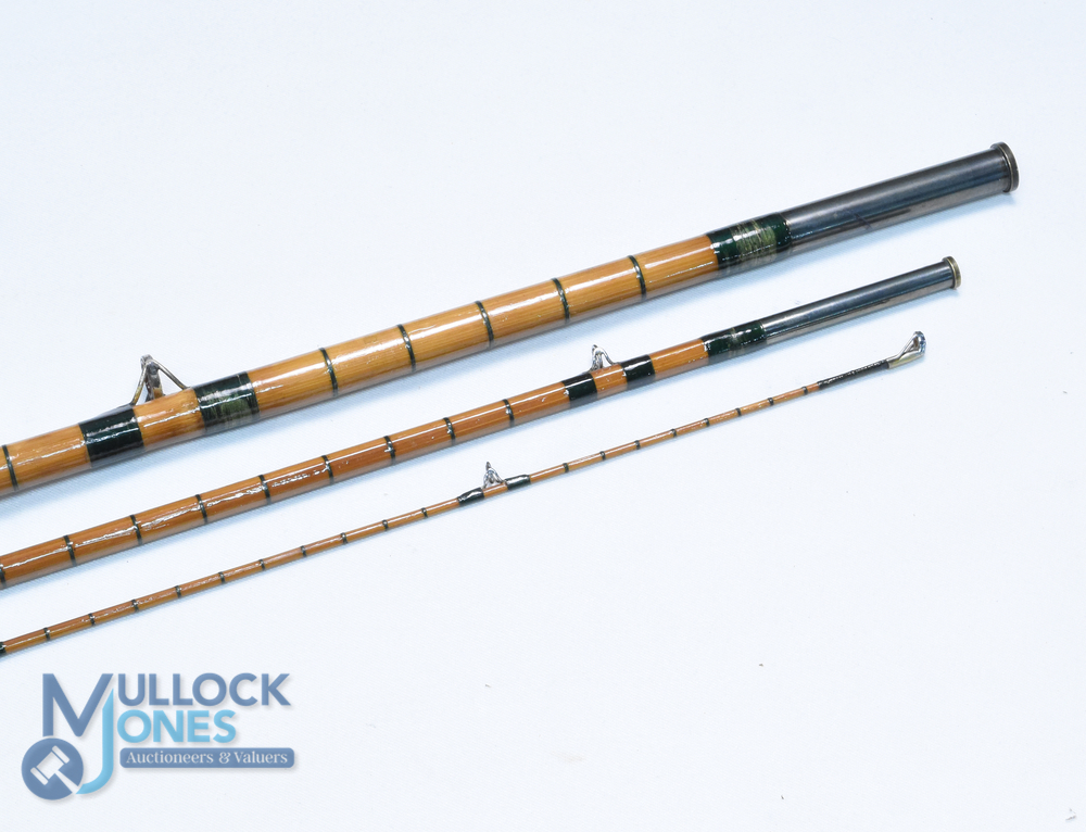 B James & Son Ealing, London "The Avocet" whole cane rod with split can top, 11ft 3pc 22" handle - Image 2 of 2