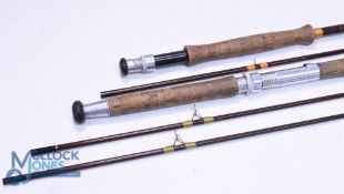 Hardy "Jet" fibatube trout fly rod 9ft 2pc, line 6#, alloy reel seat, agate butt ring, MCB. Hardy