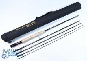 Oscar USA "Traveller Deluxe" travel trout carbon fly rod 9ft 5pc line 5/6#, alloy double uplocking