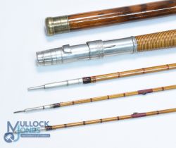 H L Leonard Maker, for William Mills & Sons, New York, 11' 3 piece split cane bamboo fly rod with