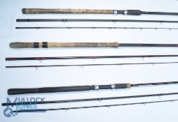 Milbro Carbo-Glass FSI match float rod 13" 3pc 22" handle, sliding reel fittings, stand off rings,