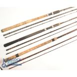 Daiwa carbon match rod 12ft 6" 3pc 24" handle with Fuji down locking reel seat, lined rings