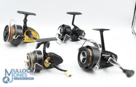 4x Intrepid fixed spool reels - features KP Morritt's Intrepid De Luxe, K P Morritt's Intrepid