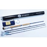 Hardy Alnwick Zane carbon salt water fly rod 9ft 4pc line 12FG#, twin cork grips, alloy double