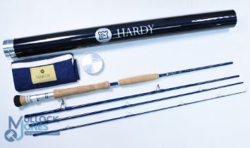 Hardy Alnwick Zane carbon salt water fly rod 9ft 4pc line 12FG#, twin cork grips, alloy double