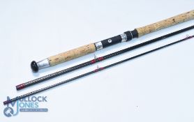 The Craig 13' 3-piece carbon salmon fly rod, line rate #9, lined butt/tip rings, burgundy whipped