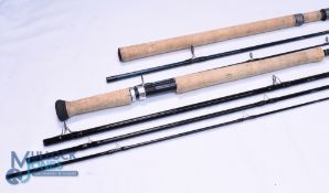 Vision 3 Zone carbon salmon fly rod VS 41510, 15ft 4pc line 10/11#, 22" handle, alloy uplocking reel