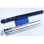 Grey's Alnwick Platinum XD carbon saltwater fly rod 9ft 4pc, line 12#, twin cork grips with fighting