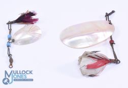 Large vintage Mother of Pearl spinner, 3.25