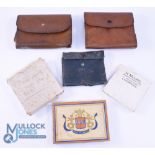 An interesting collection of wallets and boxes with casts, nylon to hook and flies, as follows: