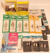 Vintage shop stock Fishing Tackle Spinner Lures and Spoons, with makers of Abu, Mepps, Winfield,