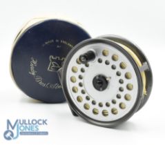 Hardy Bros "The Viscount 150" alloy trout fly reel 3 7/8" ventilated spool, 2 screw latch, black
