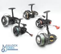 5x Various Fixed Spool reels - features an Intrepid Extra with folding handle, a K P Morritt's