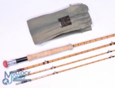 Hardy Alnwick "The Rogue River" Palakona split cane trout fly rod No H 14308, 10ft 3pc with spare