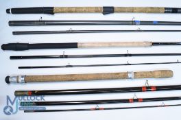 Abu Feralite Mark 7 hollow glass match rod 13ft 3pc 26" handle composite reel fittings, lined butt/