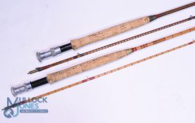 Hardy Alnwick "The Pope" Palakona split cane trout fly rod E11890, 10ft 2pc, alloy uplocking reel