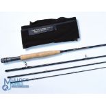 Temple Fork Outfitters carbon trout fly rod 9ft 4wt line 6#, alloy uplocking reel
