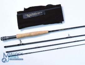 Temple Fork Outfitters carbon trout fly rod 9ft 4wt line 6#, alloy uplocking reel