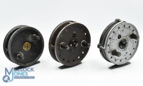 Millwards Float Craft alloy centre pin/trotting reel (brown), 4" narrow ventilated spool, 2 screw