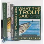 Trout Fishing Books Sea Trout Nights John Gray 2020, What the Sea Trout Said Datus Proper 1989, More
