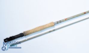 Geoffrey Bucknall hollow glass Two Lakes trout fly rod 9ft 2pc line 6/7# alloy double down locking