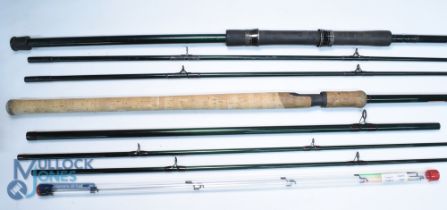 Masterline John Wilson Avon Carbon Quiver System rod 11-13ft 4pc with 3 tips in tube, 1.25 lb test