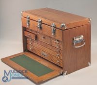 2007 Gerster Classic Wooden Fly-Tying Box, a fine example of the American made wooden box in