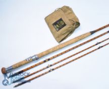 Hardy Alnwick "The Murdoch Rod" Palakona steel centre spinning rod 12ft 3pc with spare tip, 22"