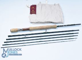 Hardy Alnwick "The Gem Smuggler" carbon trout fly rod 9ft 3" 6pc line 7#, uplocking reel seat with