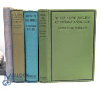4 Period Fishing Books by Alexander Wanless thread line angling - undated, Threadline Angling