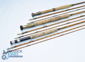 James R Ferguson, Stirling, Scotland 9'6", 3-piece split cane trout fly rod, bronze ferrules,