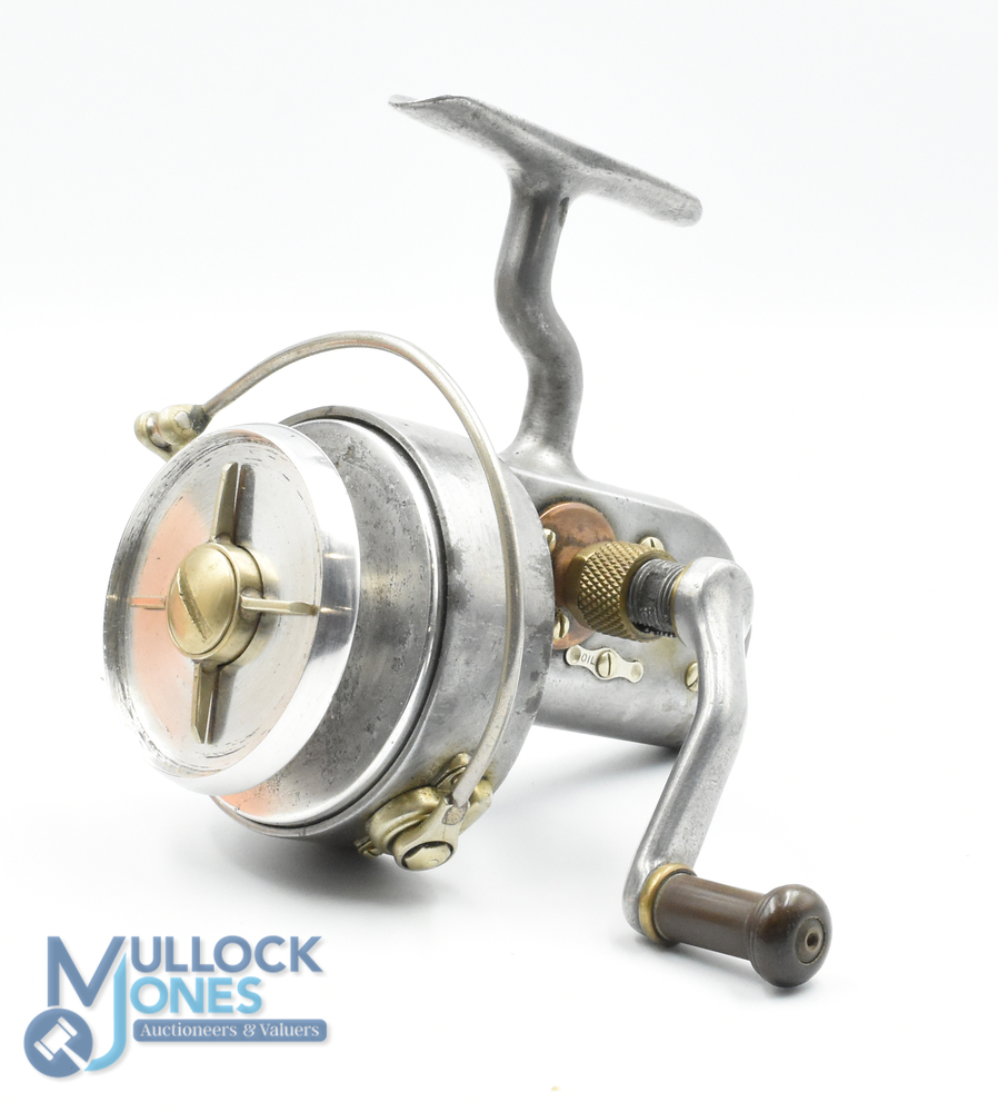 Hardy Bros "The Altex" No 2 Mk II fixed spool reel LHW with polished finish, good bail, alloy spool, - Image 2 of 3