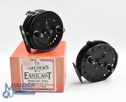 Allcocks No 3 Easicast spinning reel for salmon/pike etc 3 1/2" wide ventilated spool with 2 screw