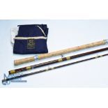 Hardy Alnwick "The Fred Taylor Trotter" hollow glass fibalite rod, 11ft 3" 3pc (inc handle) 24"