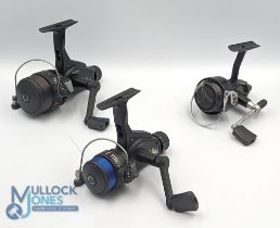 A collection of Mitchell fixed spool reels, all with good bails: 1160G graphite with rear tensioner,